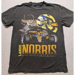 Mclaren Formula 1 Team F1 Racing Lando Morris Graphic T-shirt Men Small Black